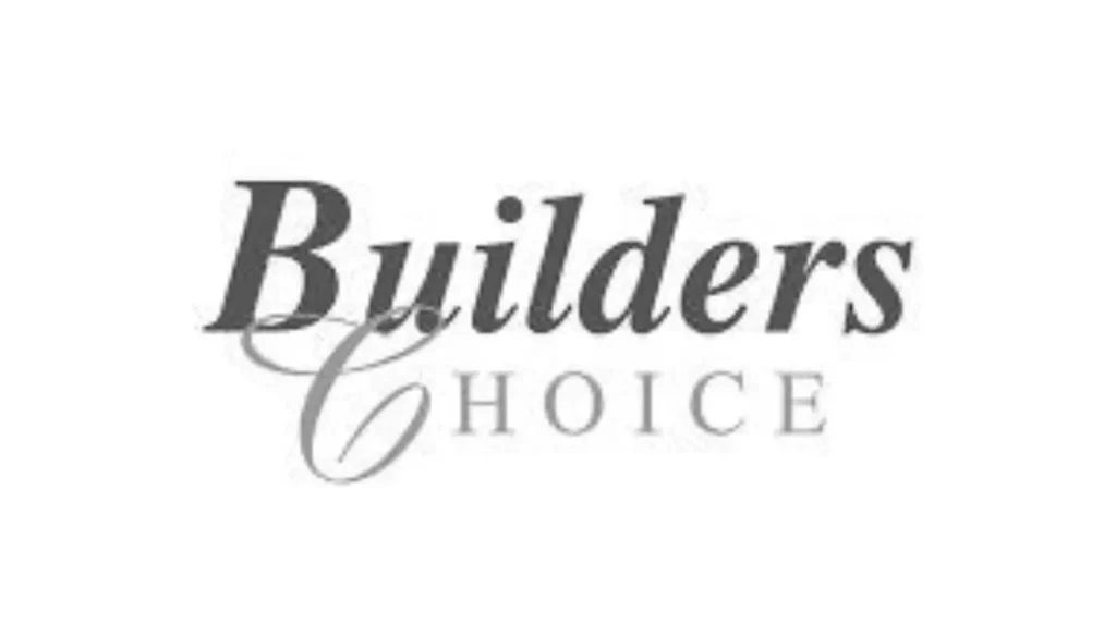 The Builders Choice logo featuring “Builders” in a bold serif font with the word “Choice” in a lighter serif font and a stylized cursive “C” overlapping the end of the first word.