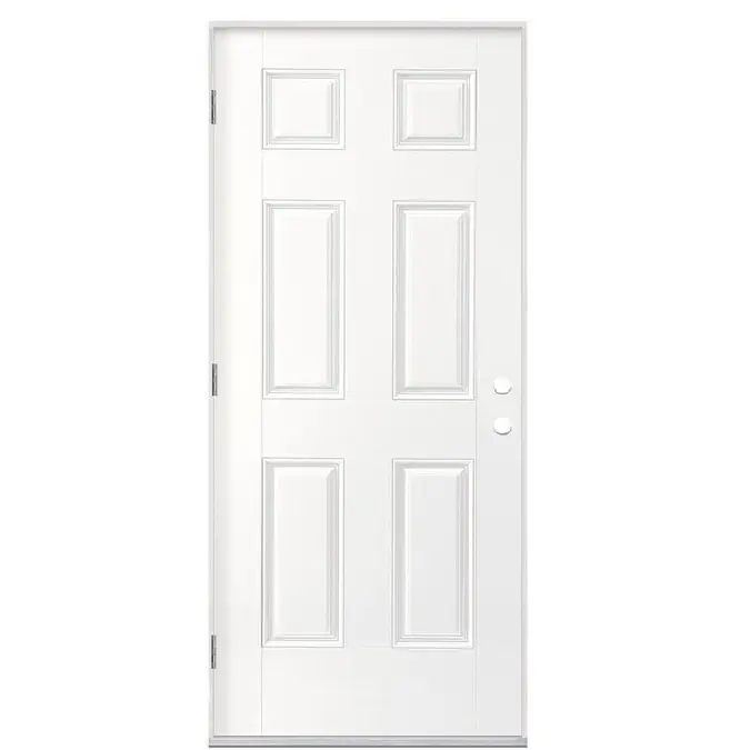 Doors 1 Six panel interior door available through Central Building Supply